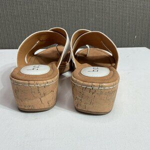 Sandales Compensées BOC Taille US 9 (Women) - Couleur Blanc, Style Bohème, Occasion